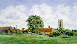 Lavenham Hall Farm, Suffolk - Print