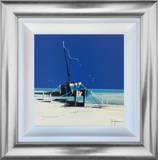 Lean On Me - Original - Silver Framed Lean On Me - Original - Silver Framed