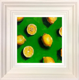 Lemon Zest - Original - White Framed