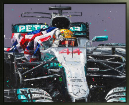 Lewis - Mexico '17 - Canvas - Artist Proof Black Framed - Framed Box Canvas