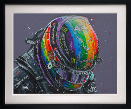 Lewis Rainbow 21 - Artist Proof - Black Framed