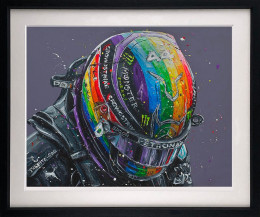 Lewis Rainbow 21 - Artist Proof - Black Framed