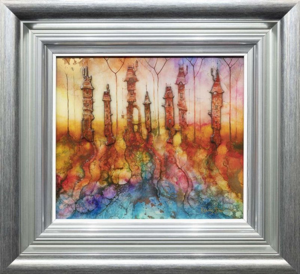 Little Wiccansville - Boutique Edition - Silver-Blue Framed Little Wiccansville - Boutique Edition - Silver-Blue Framed