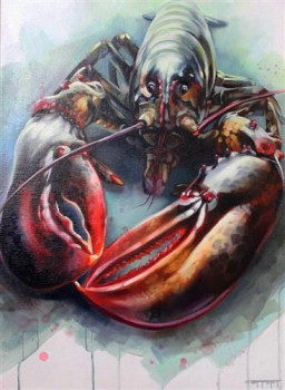Lobster 1 - Black Framed
