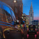 London Dusk Reflections - Paper - Mounted