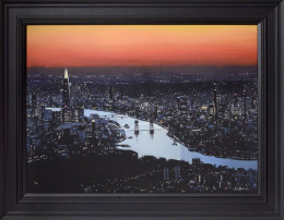 London Lights - Canvas - Black Framed