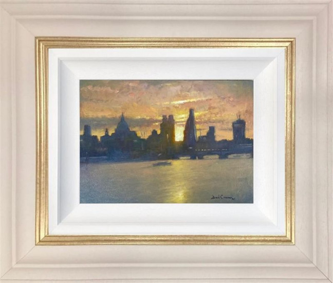 London Lights - Original - Cream Framed