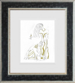 Lord And Lady I - Line Study - Limited Edition - Black Framed
