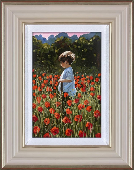 Lost Amongst The Poppies - Framed