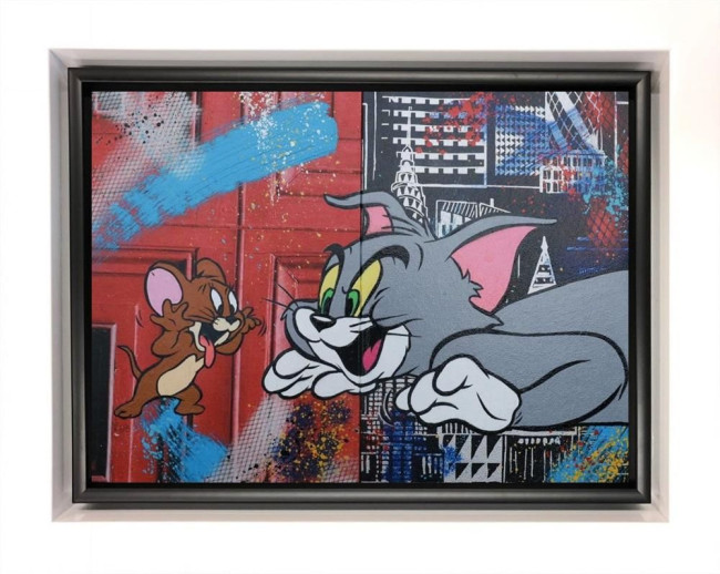 Love Hate Relationship - Original - White Framed