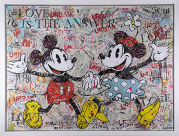 Love Is The Answer - Original - White Framed