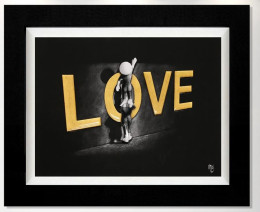 Love Lifts Us Up - 3D High Gloss Resin - Framed