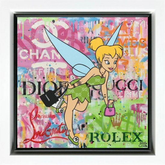 Luxury Sparkle - Original - White Framed Luxury Sparkle - Original - White Framed