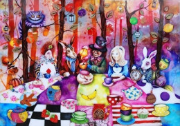 Mad Hatters Tea Party - Framed
