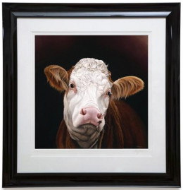 Madge - Pedigree Simmental Cow - Framed