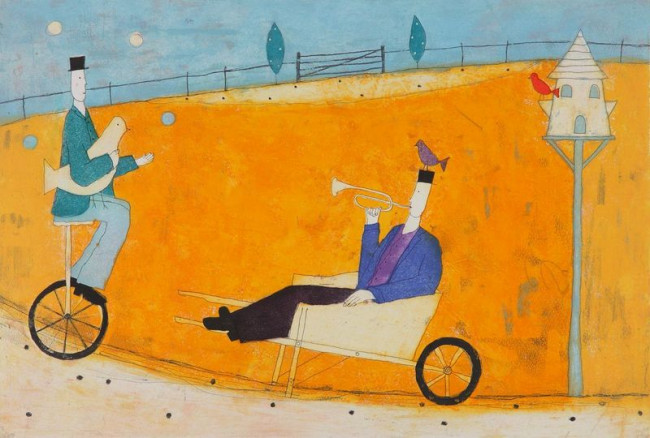 Man In A Wheelbarrow - Print only Man In A Wheelbarrow - Print only