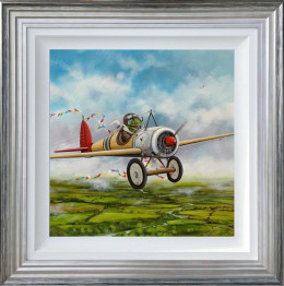 Max Rev's - Mr. Toad - Original - Blue And Silver Framed