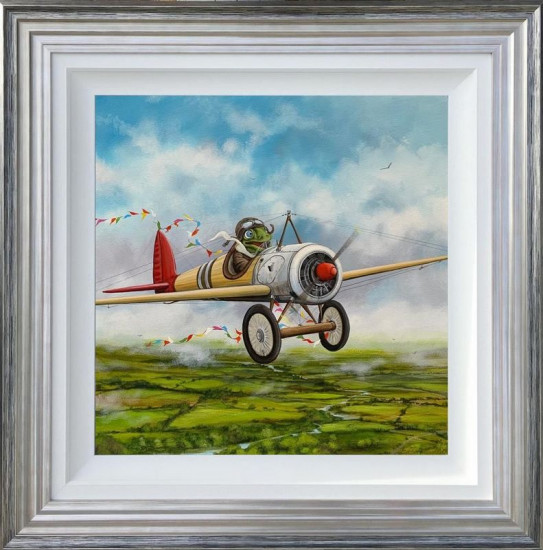 Max Rev's - Mr. Toad - Original - Blue And Silver Framed Max Rev's - Mr. Toad - Original - Blue And Silver Framed