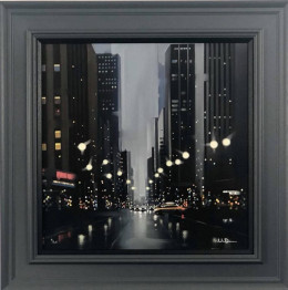Mean Streets - Canvas - Grey Framed