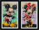 Mickey & Minnie - Pair - Limited Editions - Black Framed