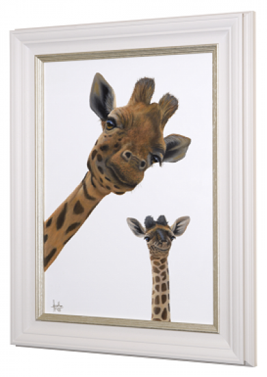 Mini Me - Canvas - White Framed 