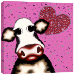 Mini Moo - Picture - Box Canvas