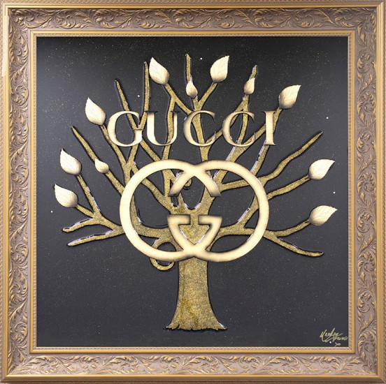 Money Grows On Trees - Original - Gold Framed