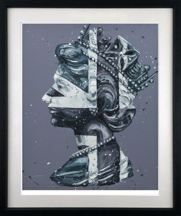 Monochrome Queen Jack - Black Framed