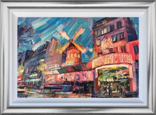 Moulin Rouge - Original - Silver Framed Moulin Rouge - Original - Silver Framed