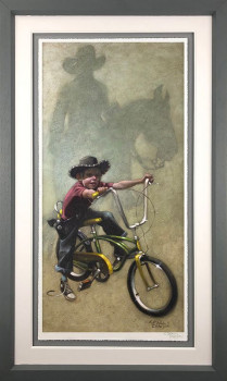 Move 'Em On, Head 'Em Up...Rawhide!! - Artist Proof Grey Framed