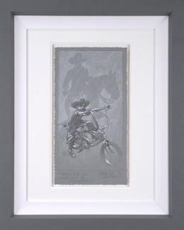 Move 'Em On, Head 'Em Up...Rawhide!! - Sketch - Artist Proof Grey Framed