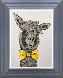 Mr Llama - Original - Dark Grey Framed