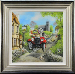 Mr Toads Big Day Out - Black And Silver Framed