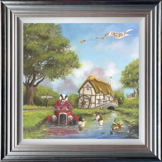 Mr Toad's Disastrous Day Out - Blue And Silver Framed