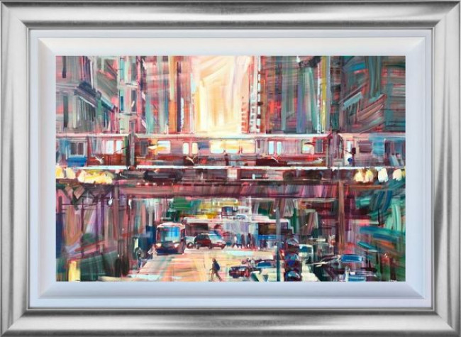 My Commute - Original - Silver Framed My Commute - Original - Silver Framed