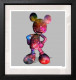 Nebula Mouse - Regular Size - Grey Background - Black Framed