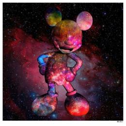 Nebula Mouse - Regular Size - Black Background - Mounted