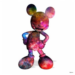 Nebula Mouse - Small Size - White Background - Mounted