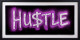 Neon Hustle Purple - Black Framed