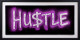 Neon Hustle Purple - Black Framed