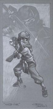 Ninja Star - Sketch - Mounted