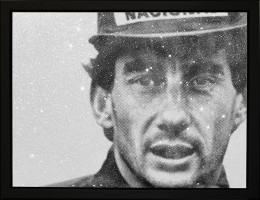 No Idols (Ayrton Senna) - Artist Proof Black Framed - Framed Box Canvas