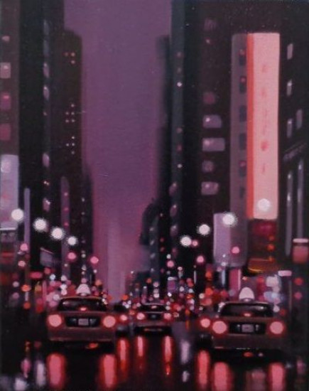 NYC Red - Original - Black Framed