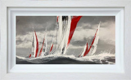 Ocean Voyage - Original - White Framed