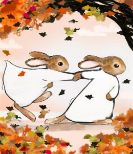 October - The Happy Year - Mounted