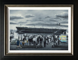 Off She Goes - Canvas - Artist Proof Black Framed