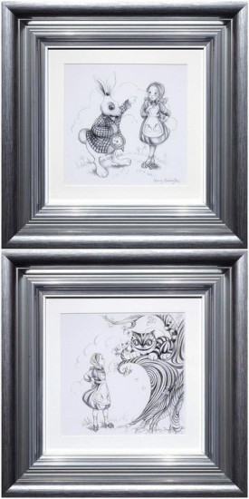 Oh My Fur And Whiskers & We're All Mad Here - Sketch Editions Set Of 2