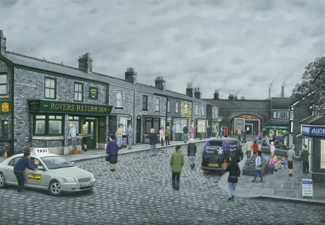 On The Cobbles - Deluxe Canvas