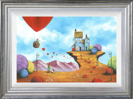 Our Cliff Top House - Framed