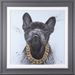 Pablo Escobark - Artist Proof Grey Framed